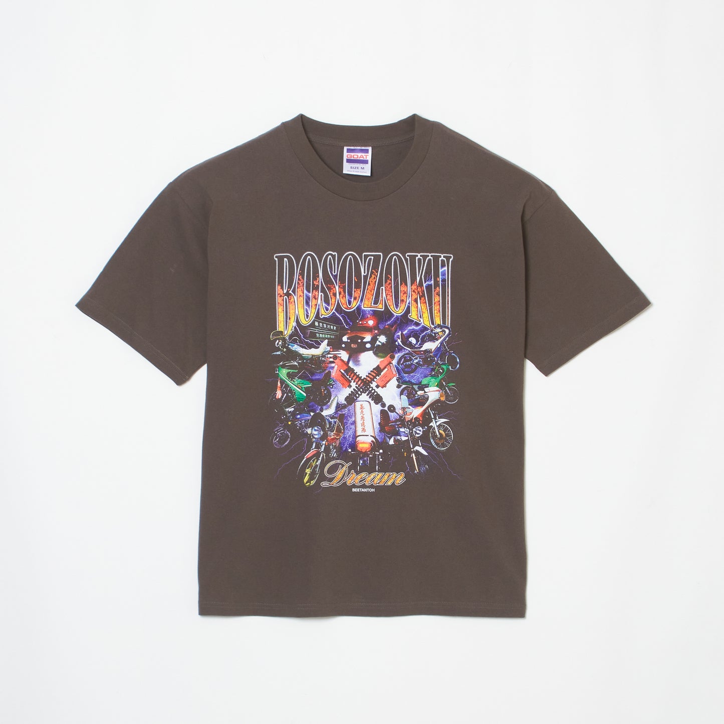 暴走族コラージュプリントT-shirt（BLK/GRY/PIG）