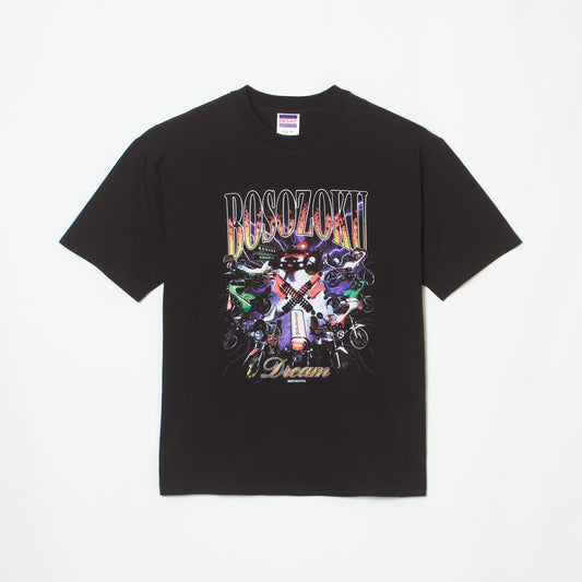 暴走族コラージュプリントT-shirt（BLK/GRY/PIG）