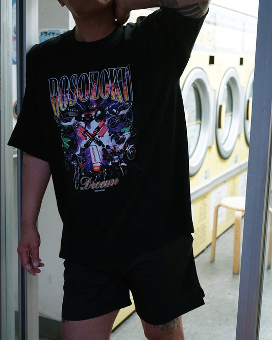 New 暴走族コラージュプリントT-shirt（BLK）